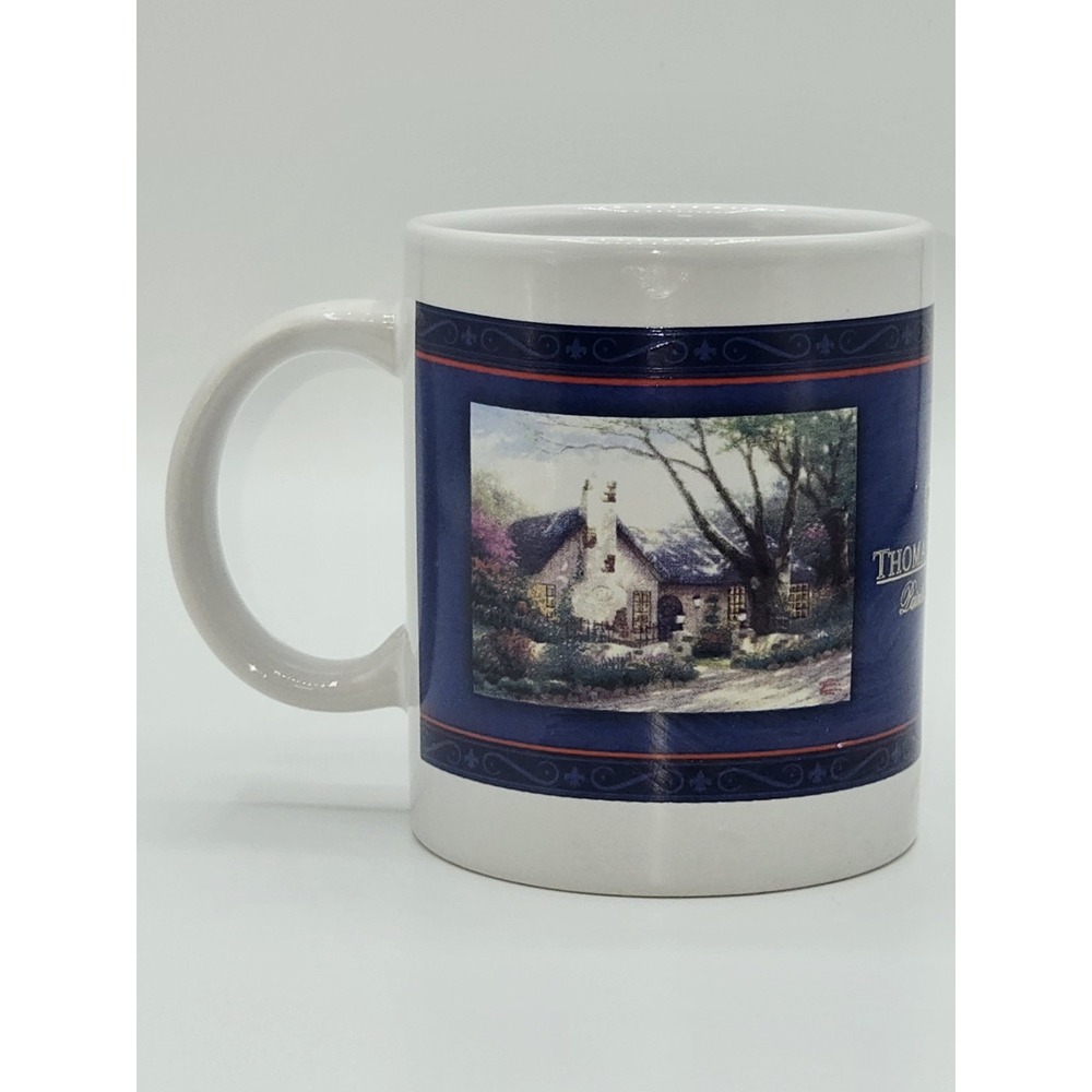 Vintage 2003 Thomas‎ Kinkade Morning Glory Cottage Collectible Coffee Mug